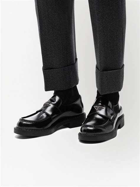 prada hairy loafers|prada loafers men.